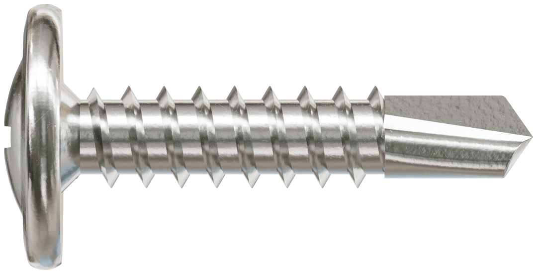 Simpson Strong-Tie F08T075KDB Self-Drilling Wire-Lath Modified Truss-Head Screw — #8 x 3/4 in. Type 410 (6000-Qty) (Pack of 64)