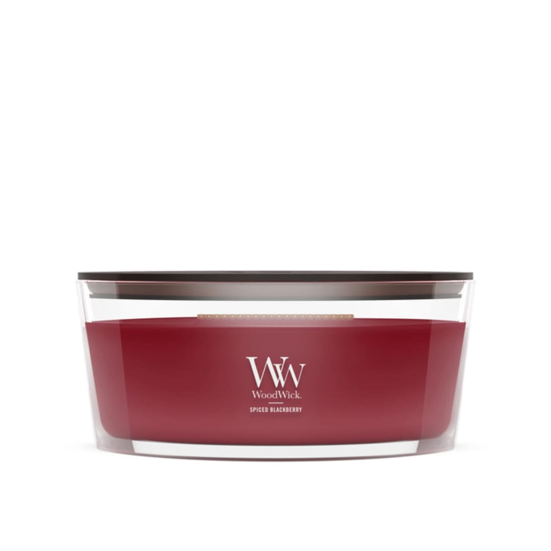 Woodwick Spiced Blackberry Ellipse Candle