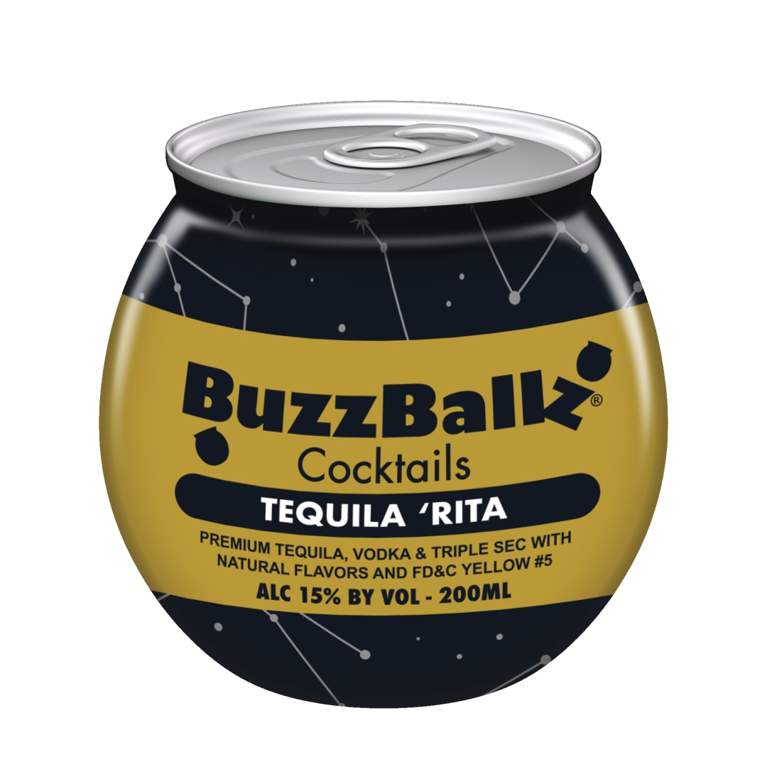 BuzzBallz Tequila Margarita Cocktails 200ml 30 Proof