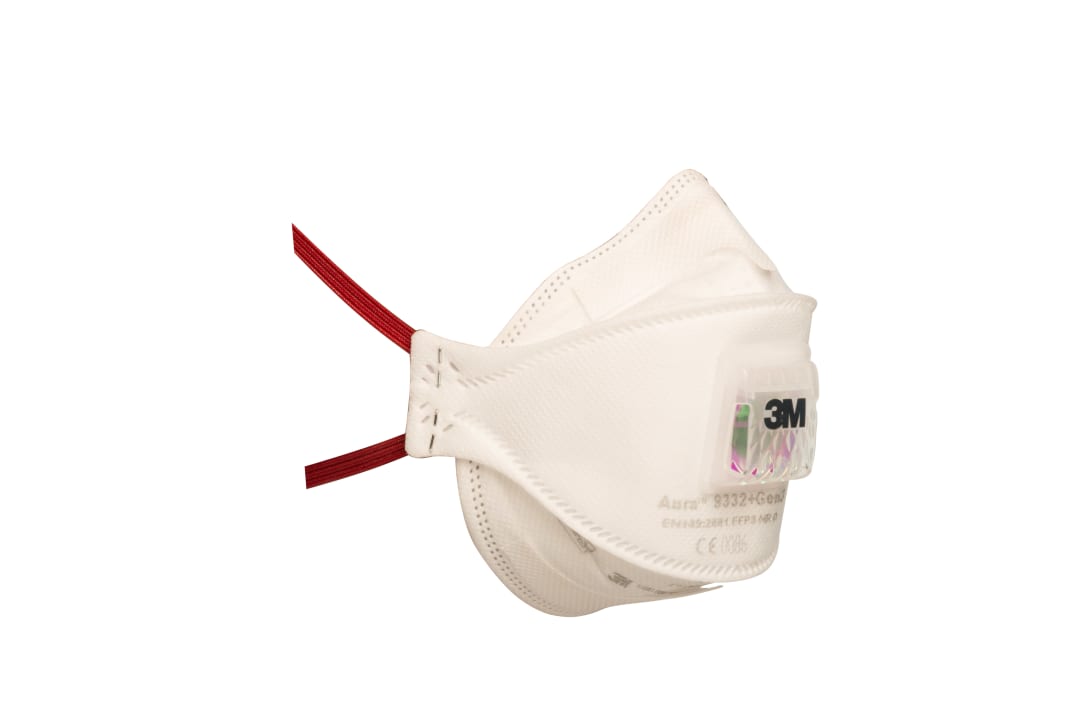3M™ Aura™ Partikül Solunum Maskesi, FFP3, Valfli, 9332+Gen3