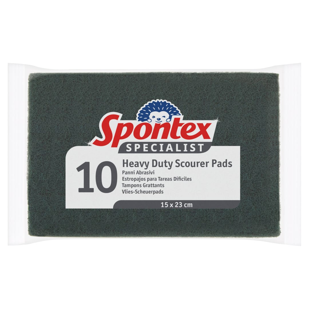 Spontex Specialist Almohadillas abrasivas resistentes | paquete de 10