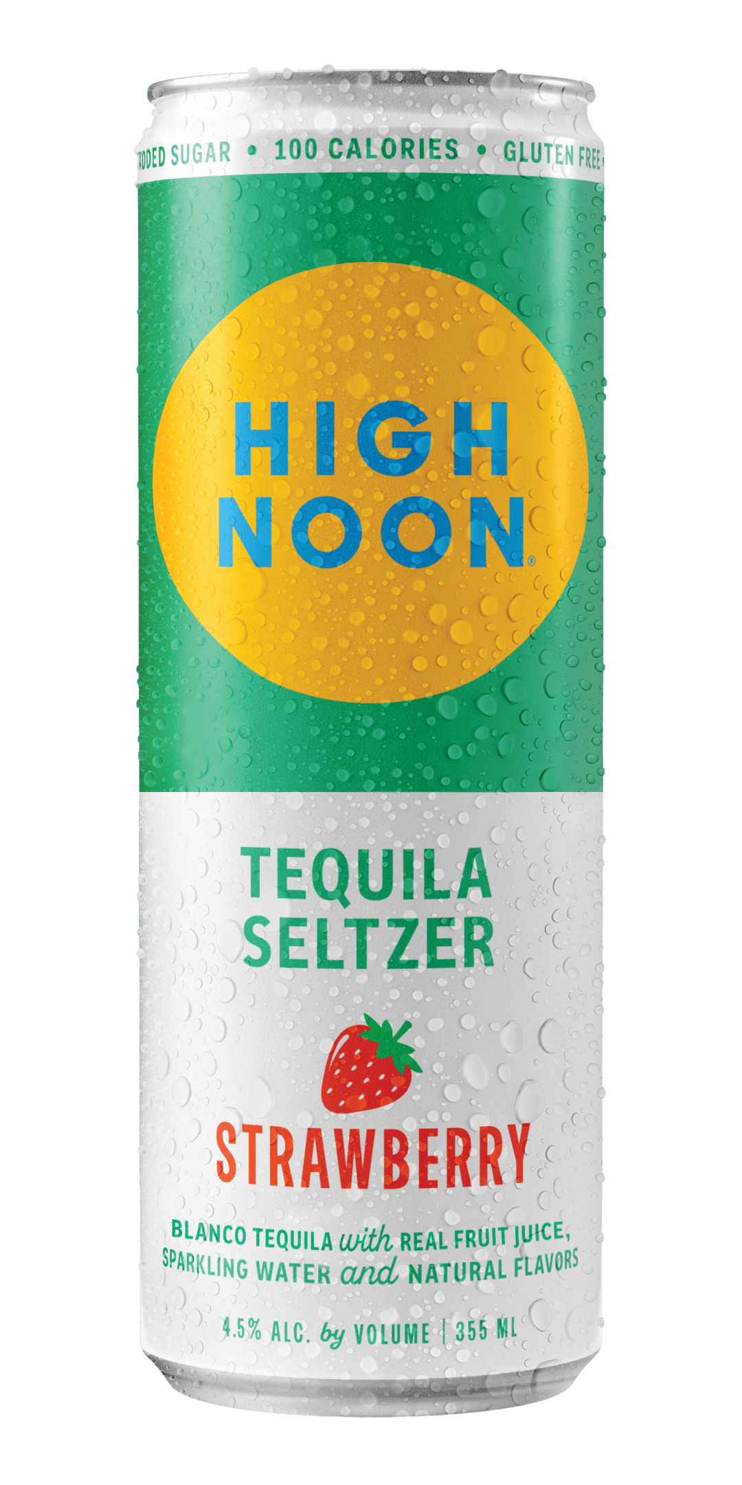 High Noon Strawberry Tequila Hard Seltzer Single Serve 355ml Can