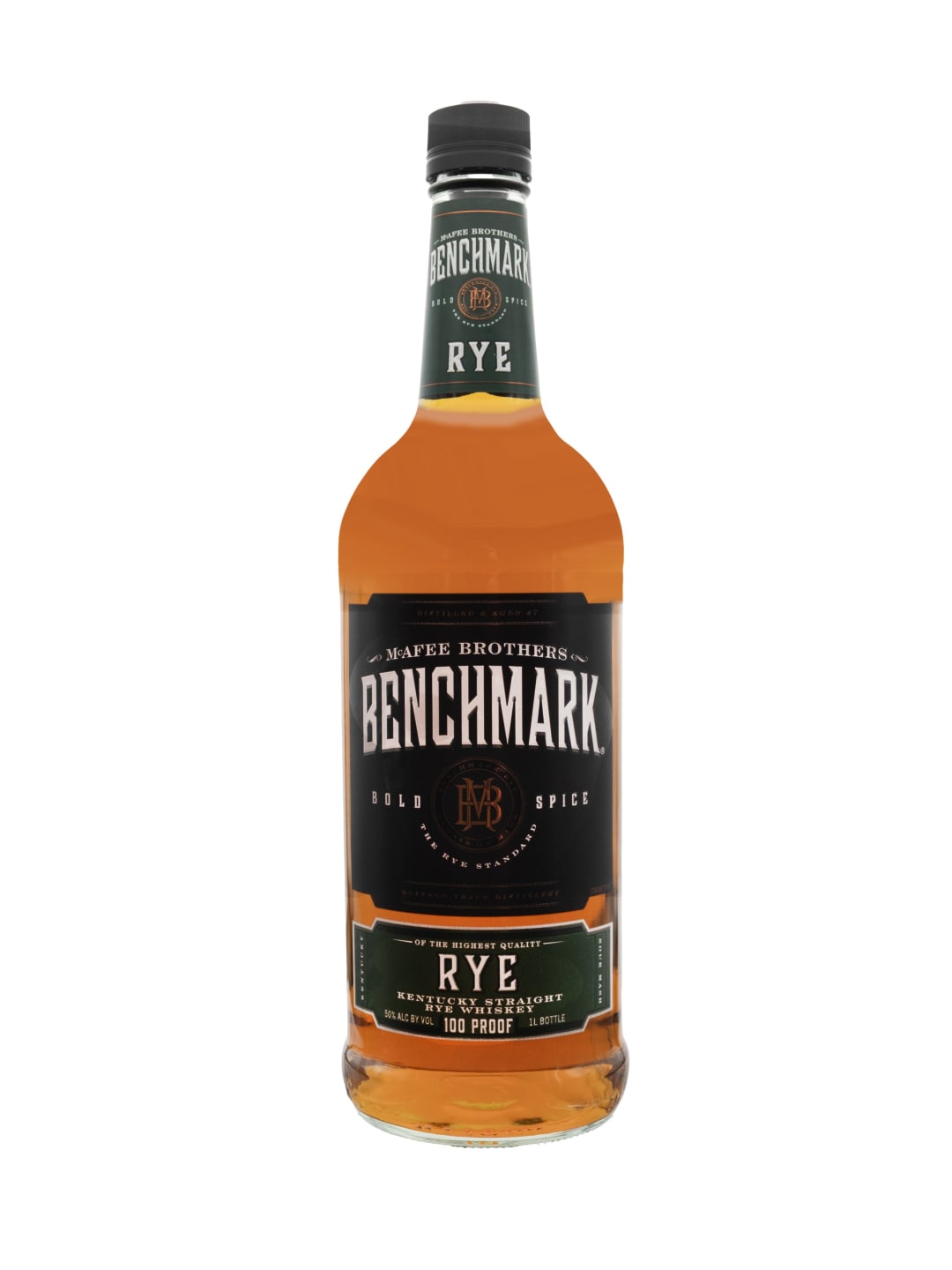 Benchmark Rye 4 Year Old Straight Whiskey 1l 100 Proof