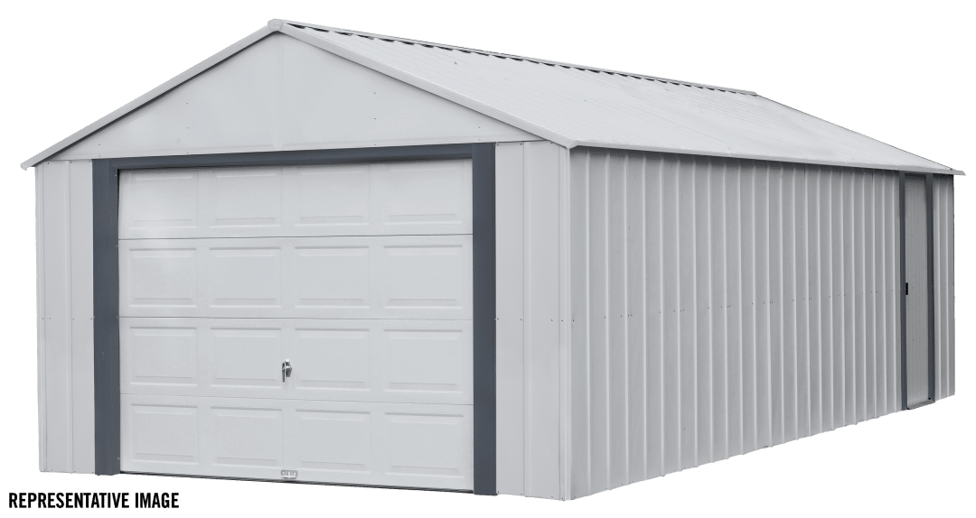 Arrow Murryhill 14 x 21 x 9 ft Grey Steel Garage