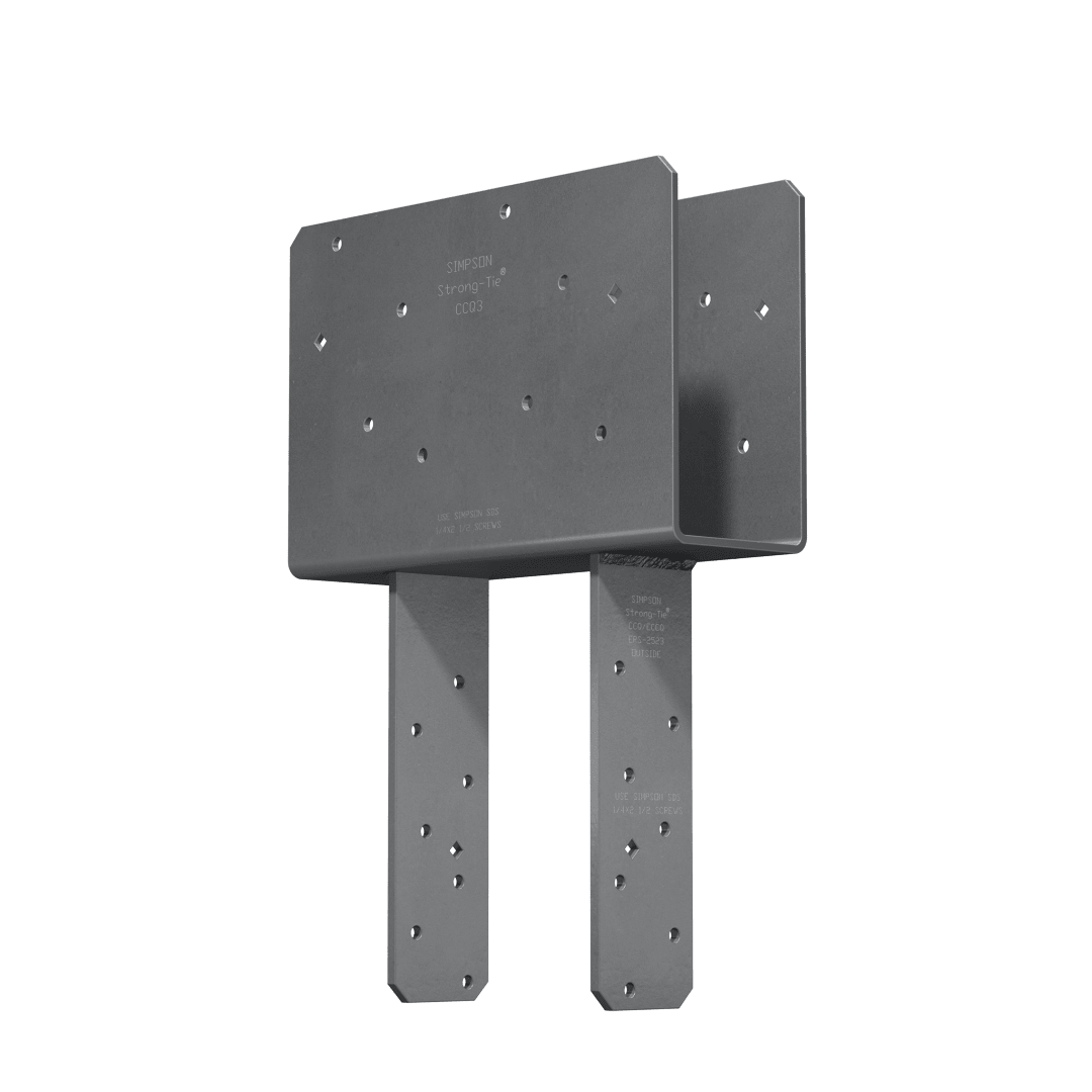 Simpson Strong-Tie CCQ3-6SDS2.5 CCQ™ Column Cap for 3-1/8 in. Beam, 6x Post with Strong-Drive® SDS Screws