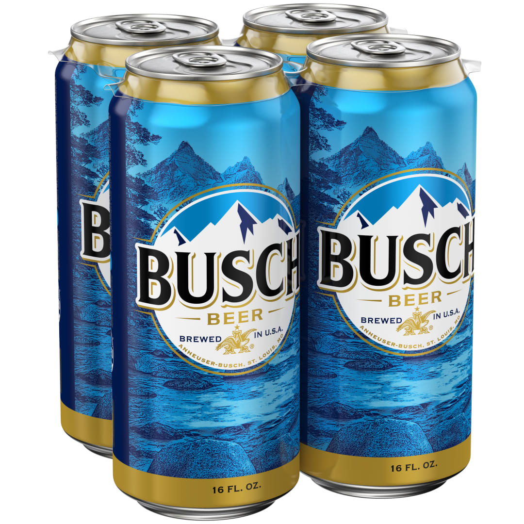 Busch Beer 4 - 16 fl oz Cans