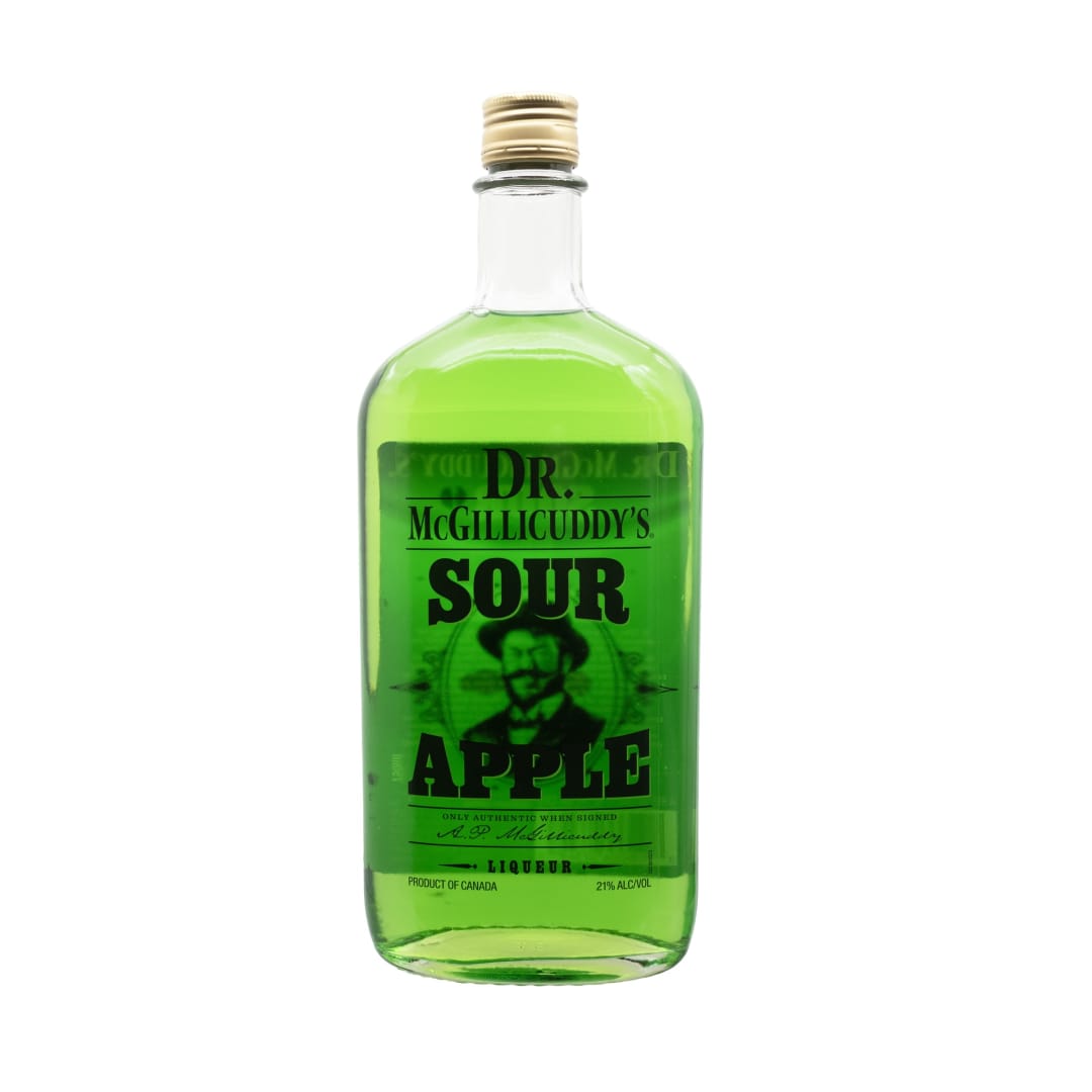 Dr McGillicuddy's Sour Green Apple Liqueur 750ml 42 Proof