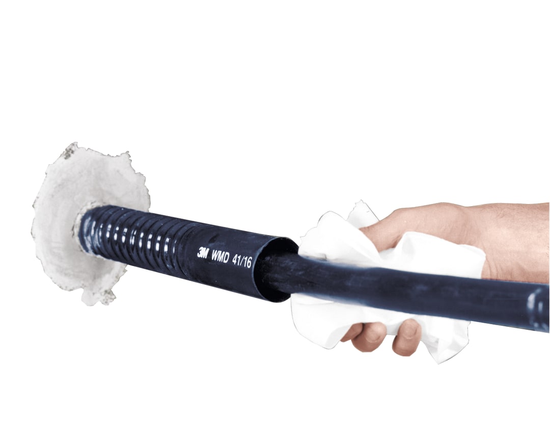 3M™ WMD 59/26 Warmschrumpf-Mauerdurchführung, Schwarz, Rohr-DM 26 - 59 mm