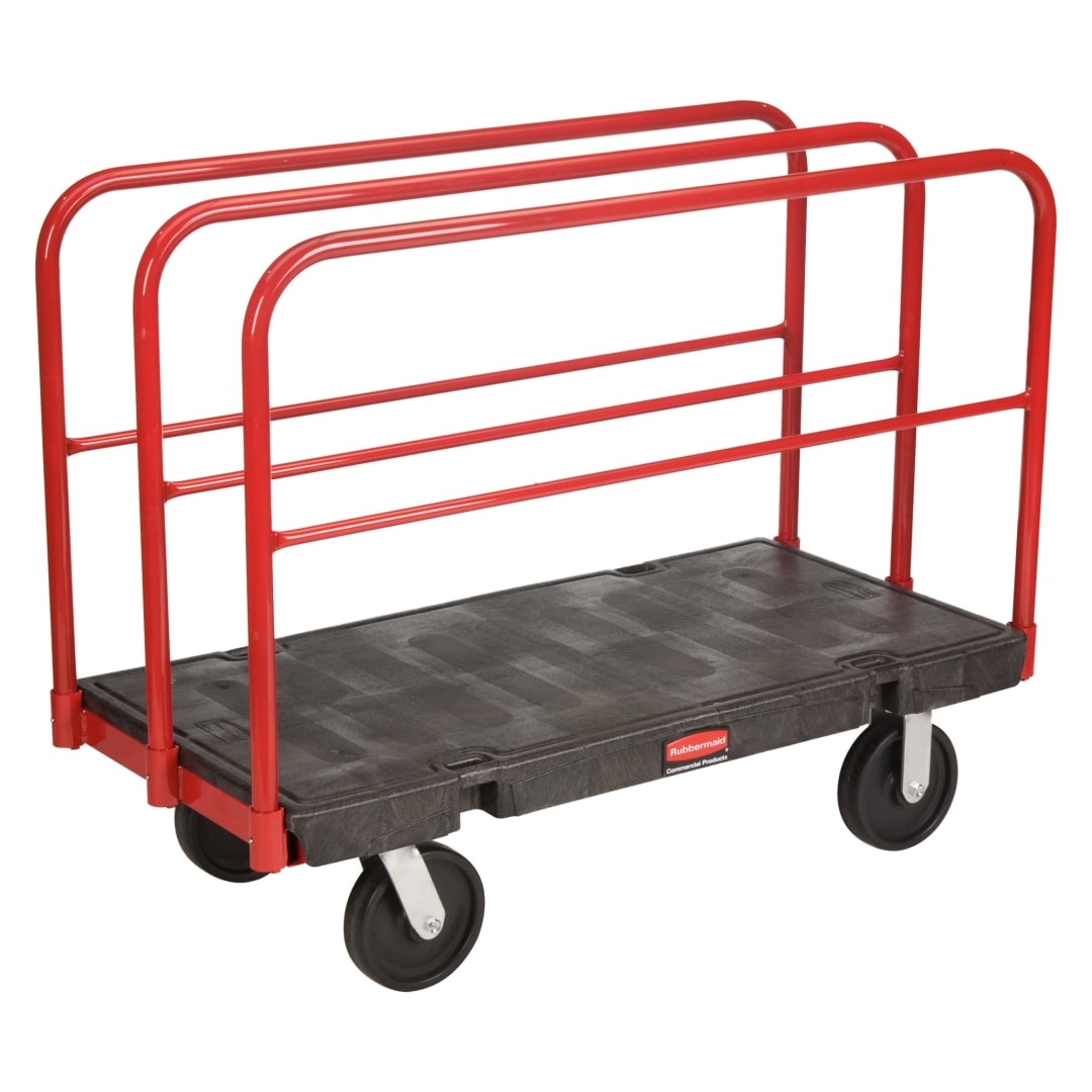 Sheet and Panel Truck, 24 In x 48 In with 8 In Polyolefin Casters