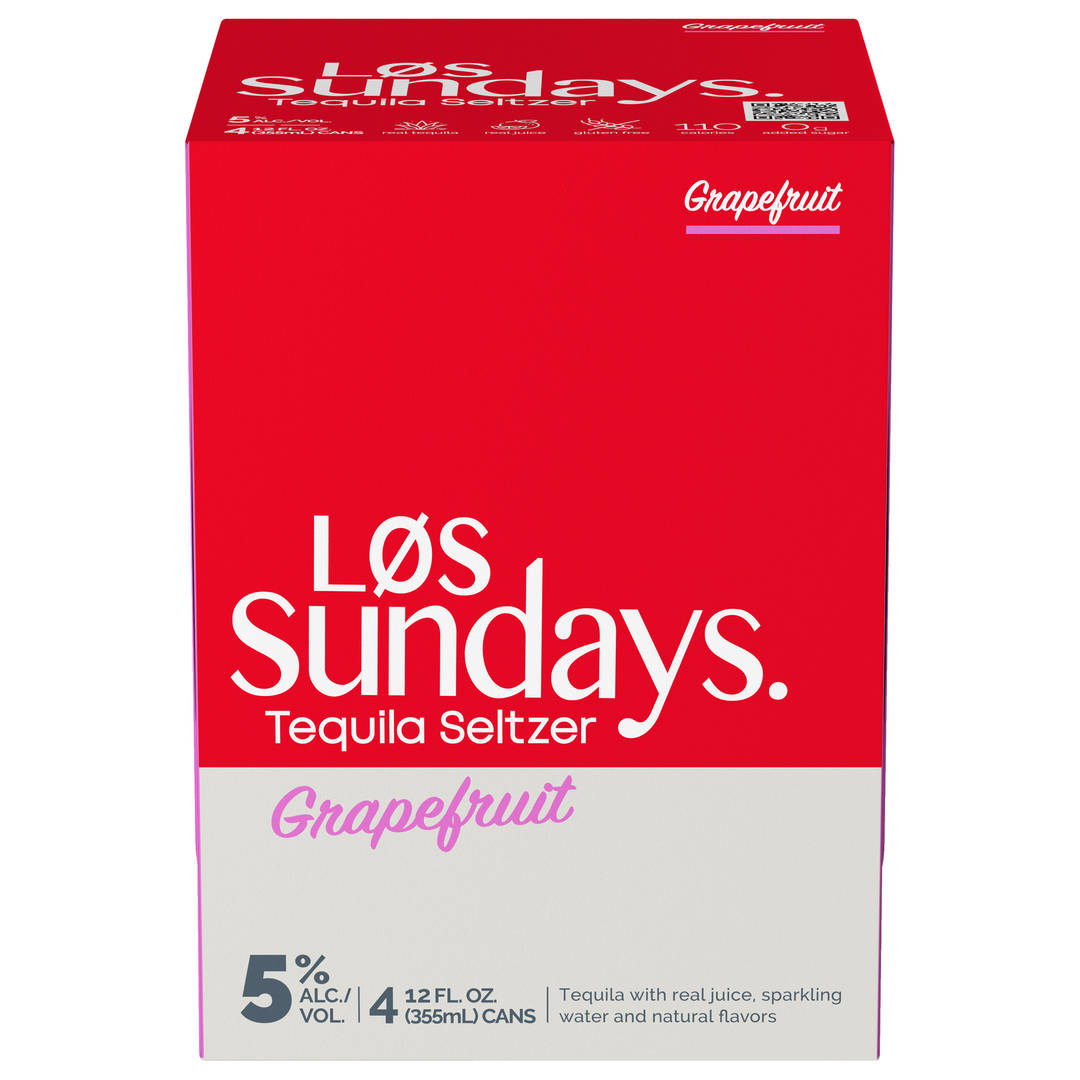 Los Sundays Grapefruit Tequila Seltzer 4 - 12 fl oz Cans