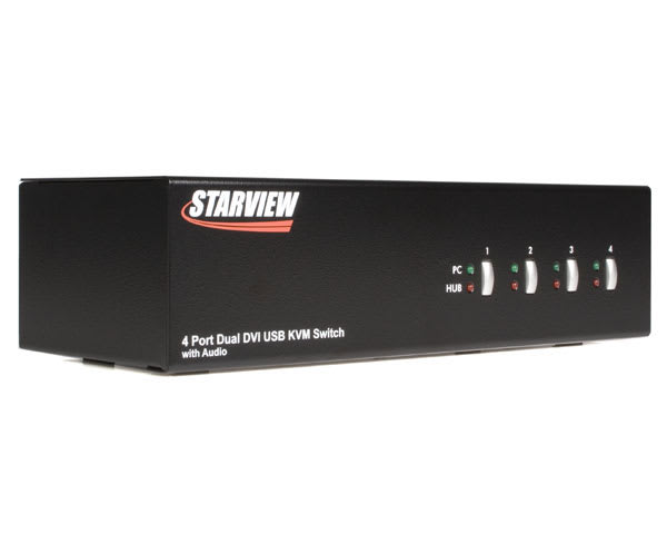 4 Port Dual DVI USB KVM Switch