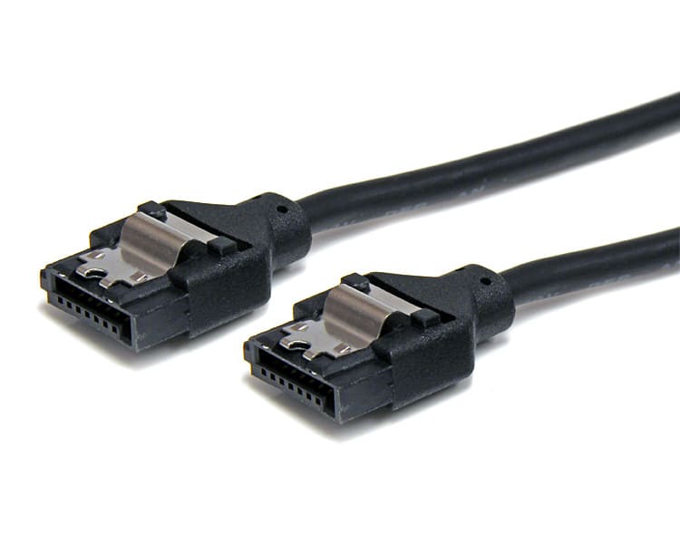 6in Round Latching SATA Cable