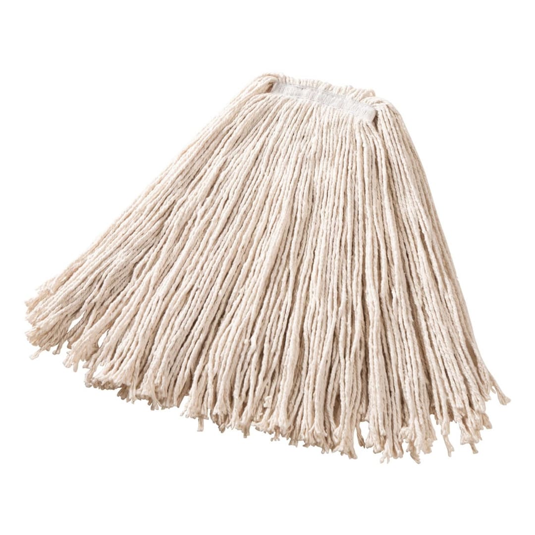 Rubbermaid Commercial Products 24 OZ Dura Pro Cotton Wet Mop, 1" Headband, White