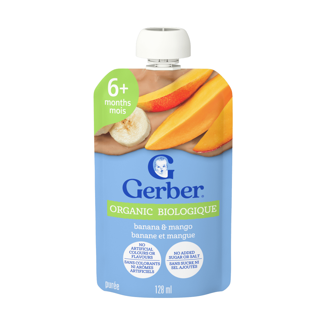 GERBER Orgnc Puree BanMgo12x128ml CA