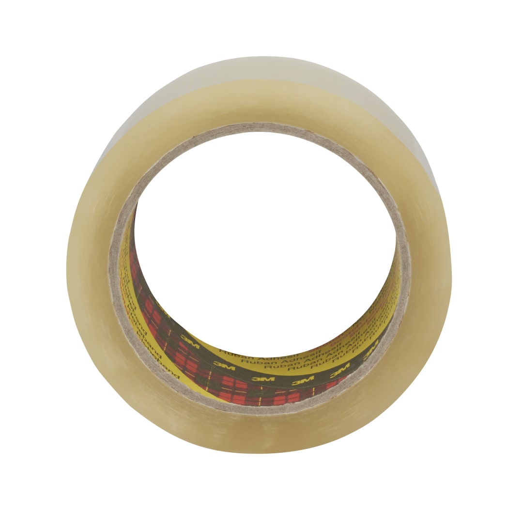 Scotch® výkonná nízkohlučná páska na uzatváranie škatúľ 309, priehľadná, 50 mm x 66 m