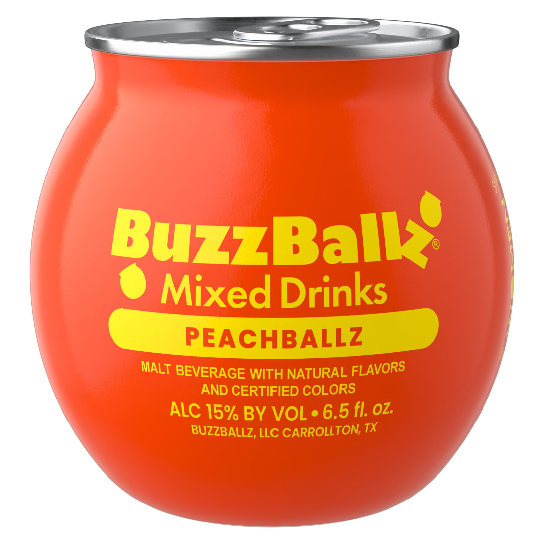 BuzzBallz Peach Malt Beverage 6.5fl oz 30 Proof