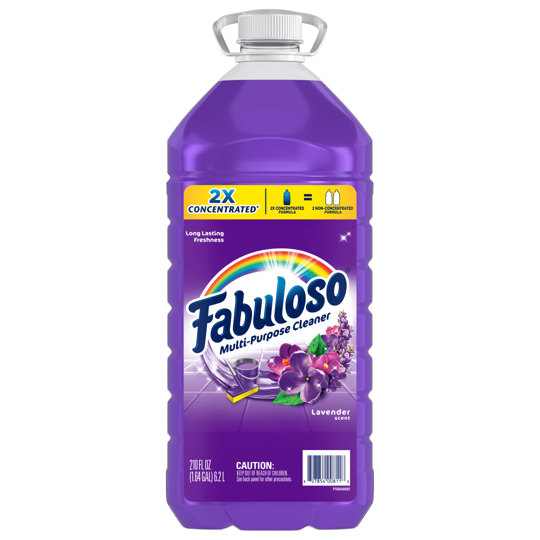 Fabuloso Multi-Purpose Cleaner, 2X Concentrated Formula, Lavender Scent, 210 oz