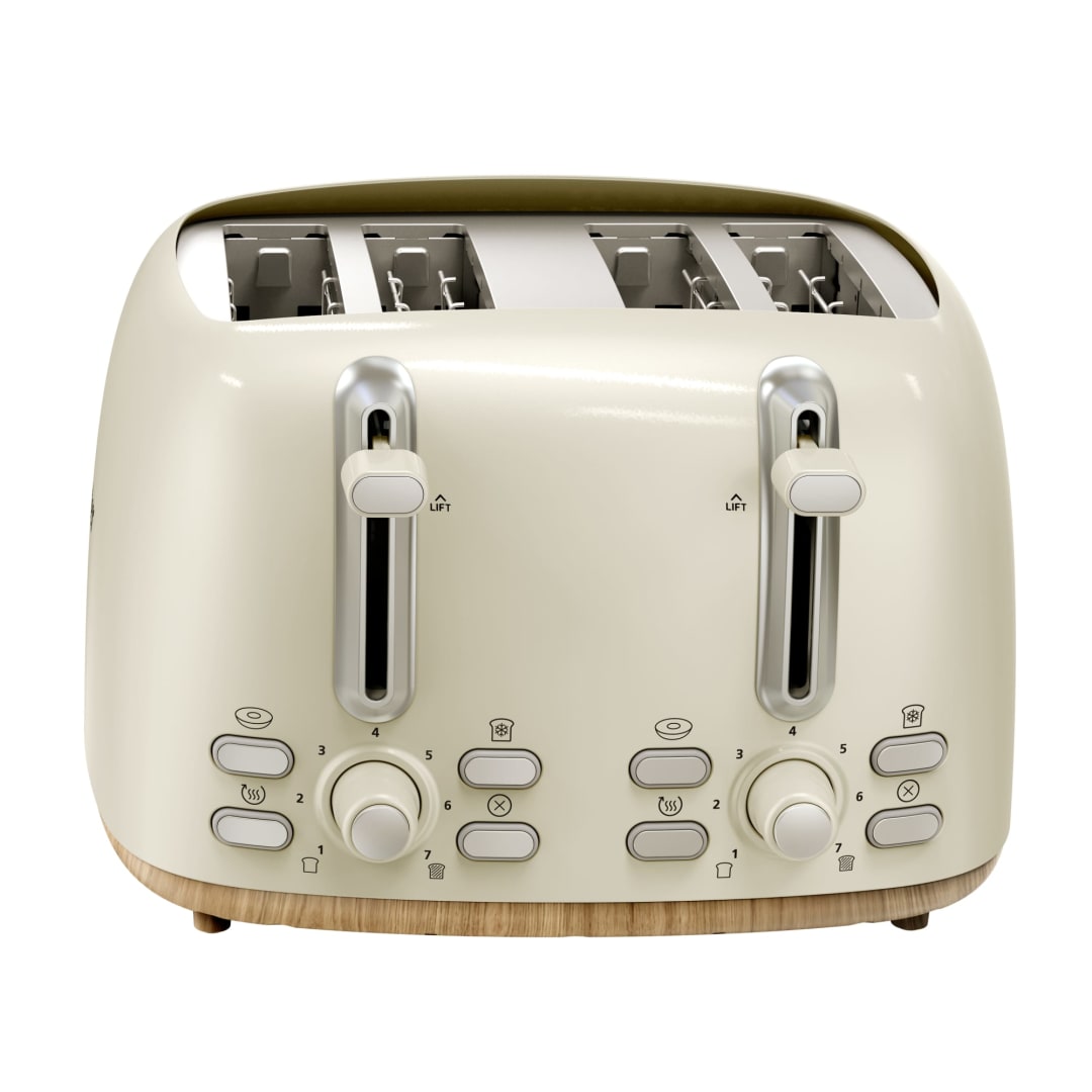 Oster® 4-Slice Toaster with Extra Wide Slots, Oat Milk