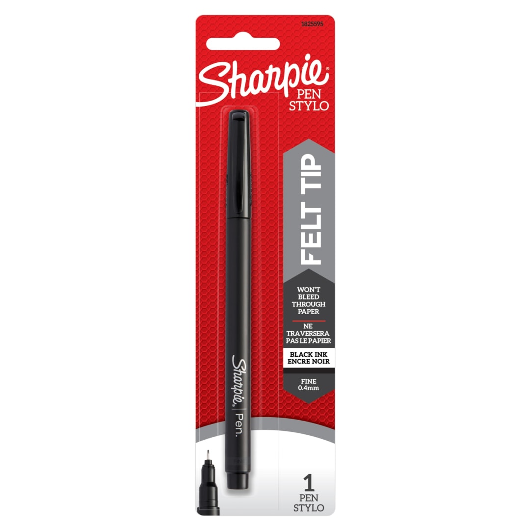 Sharpie® Pen, Fine Point (0.8mm), Black, 1 Count