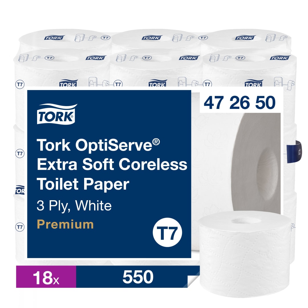Tork OptiServe® Extra Soft Coreless Toilet Paper
