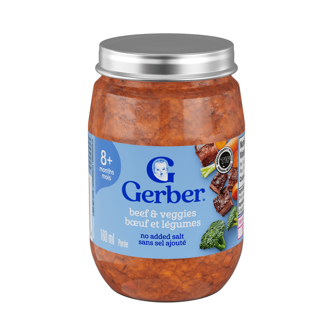 GERBER Puree Jar BeefVeg (12x160ml) CA