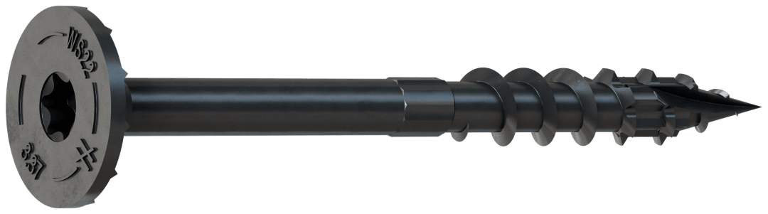 Simpson Strong-Tie SDW22338MB Strong-Drive® SDW™ EWP-PLY Screw — .220 in. x 3-3/8 in. T40 6-Lobe, E-coat® (250-Qty)