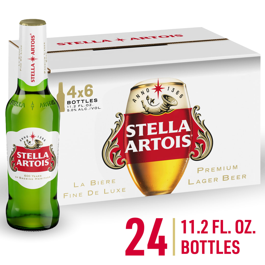 Stella Artois Premium Lager Beer 4 - 6 bottle Packs