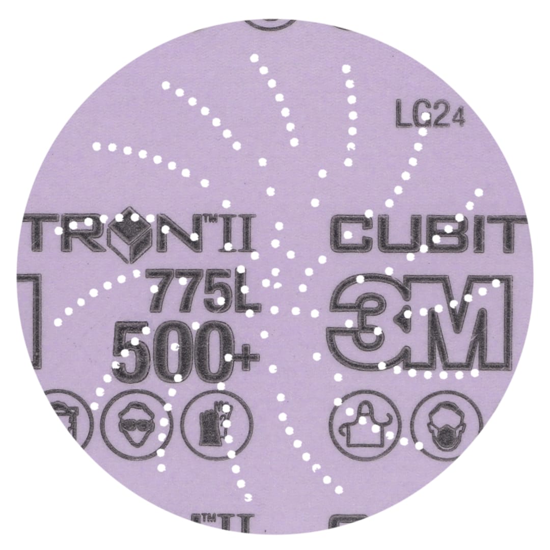 3M Xtract™ Cubitron™ II Film Diski 775L, 500+ 3MIL, 127 mm x NH, Die 500LG, 50/Carton, 250 ea/Case