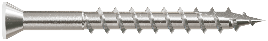 Simpson Strong-Tie T07162FT1WH01 Trim-Head Screw, 6-Lobe Drive — #7 x 1-5/8 in. T-15 Type 316, White 01 (1 lb.) (Pack of 1500)