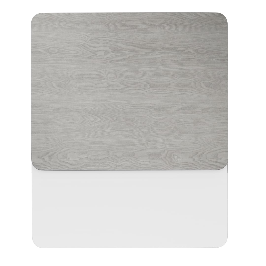 Glenbrook 24'' x 30'' Rectangular Table Top with White or Gray Reversible Laminate Top