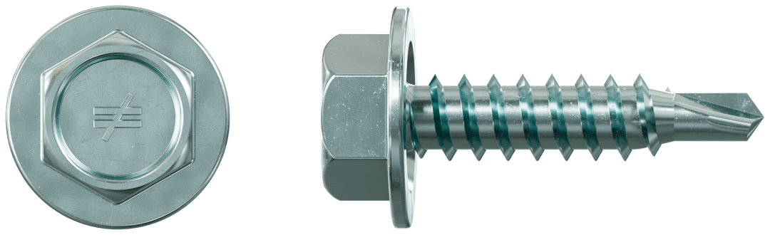 Simpson Strong-Tie XU34S1016 Strong-Drive® Self-Drilling X Metal Screw (Collated) — #10 x 3/4 in. Clear Zinc (1500-Qty) (Pack of 100)