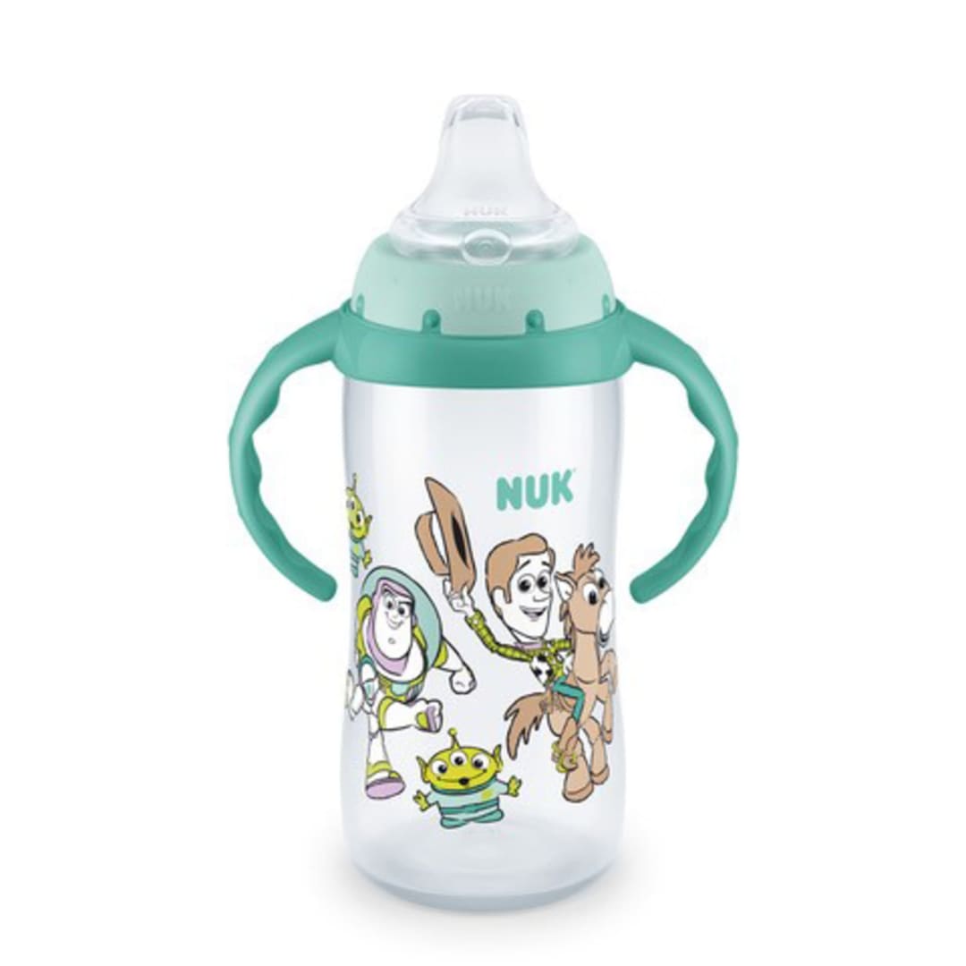 NUK® Disney Toy Story Learner Cup, Soft Spout Sippy Cup with Handles for 9 Months, 10oz. Baby Cup, 1 Pack