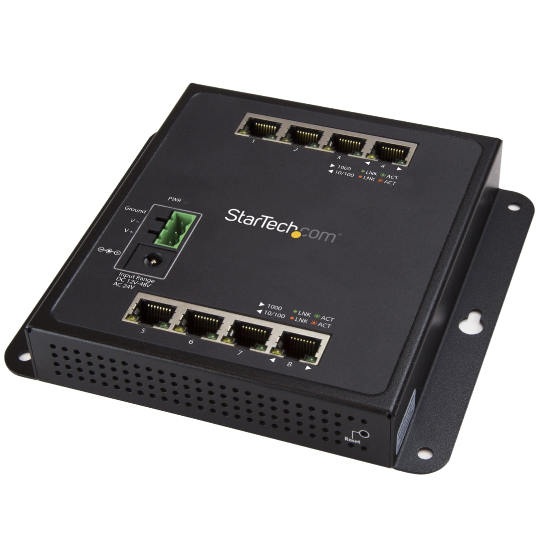 8-Port GbE Switch - L2 Managed - Wall Mount