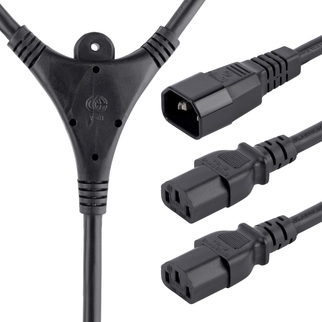 10ft Power Extension Y Cable