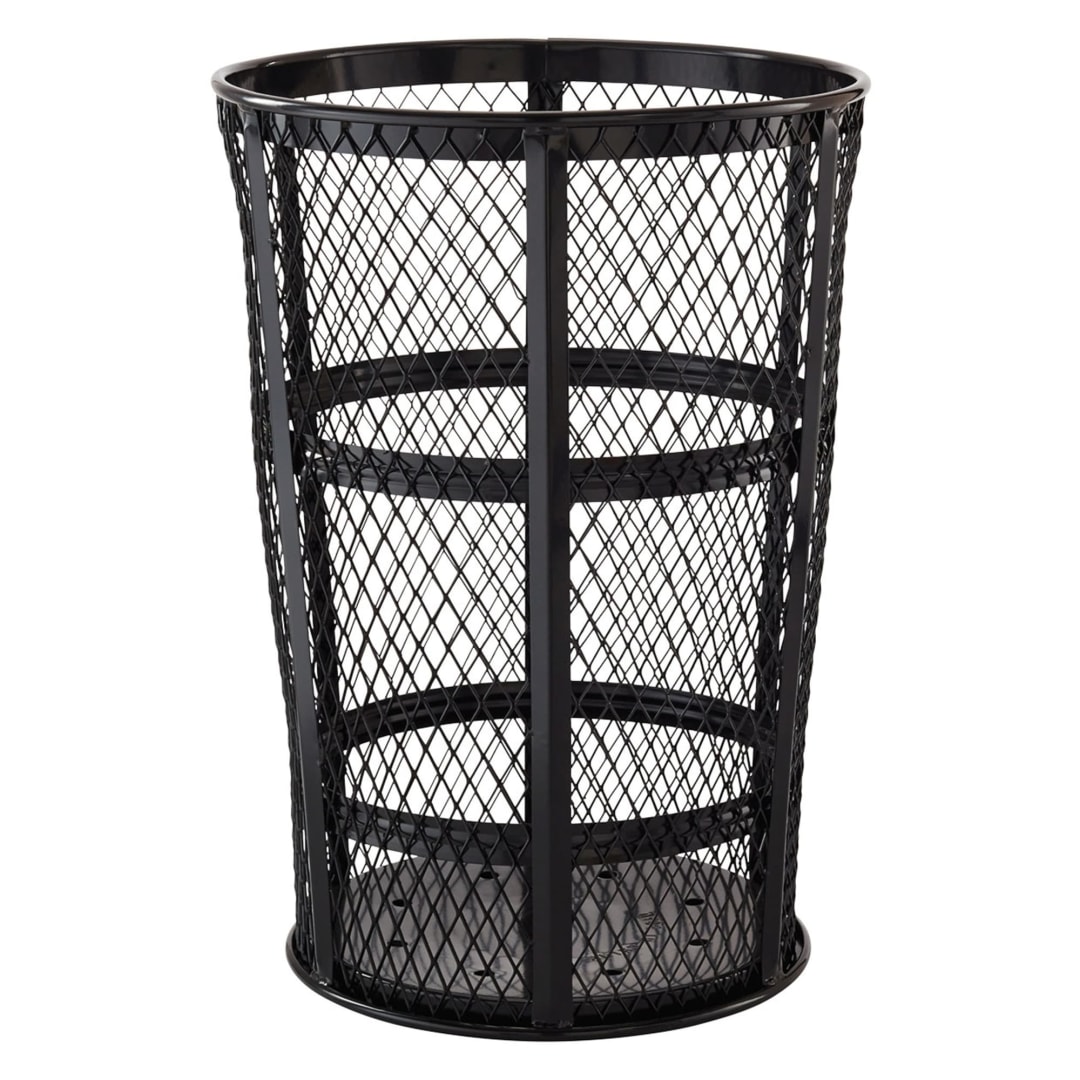 Street Basket, 45 Gal, Black