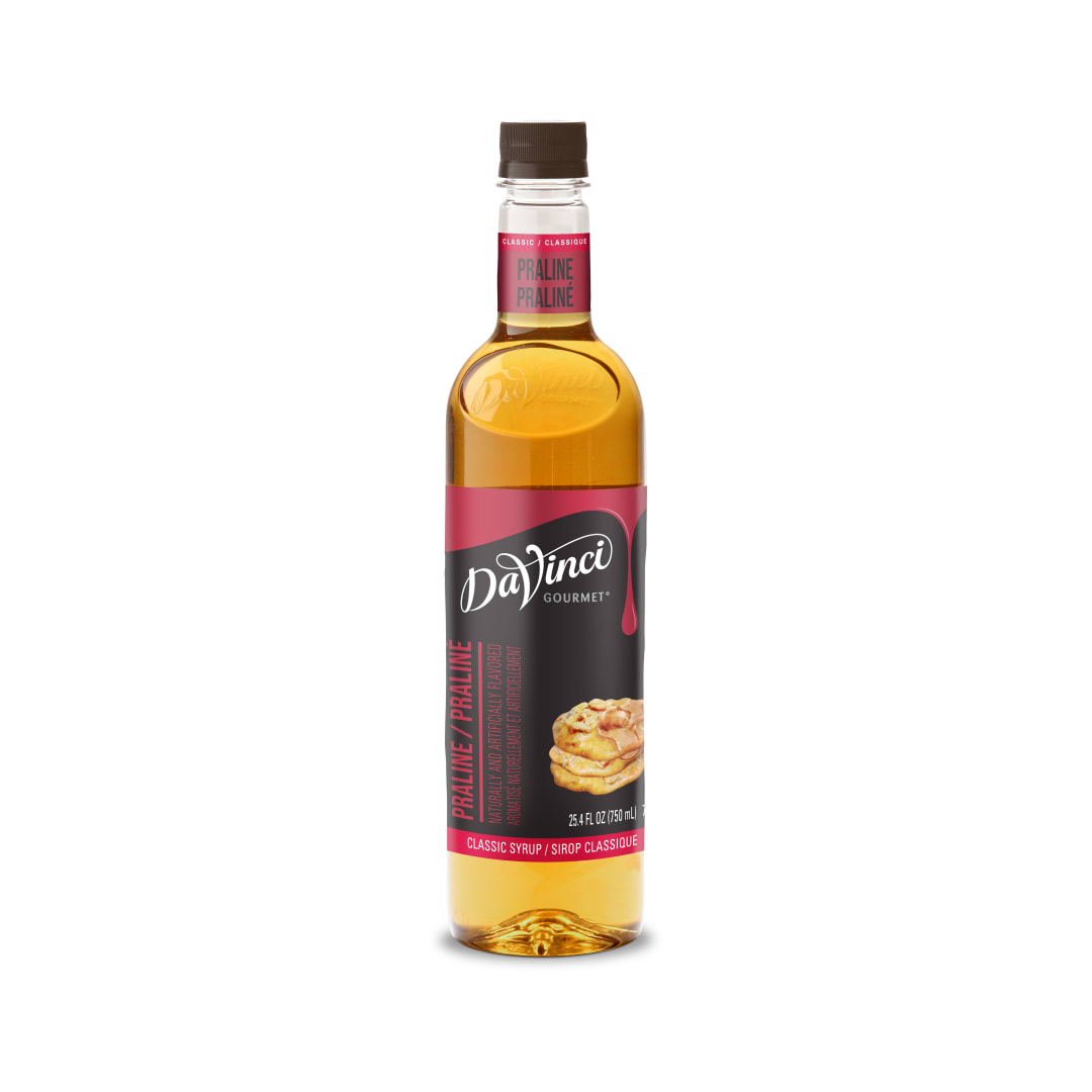 DaVinci Gourmet Praline Syrup, Plastic Bottle, 4 x 750 mL