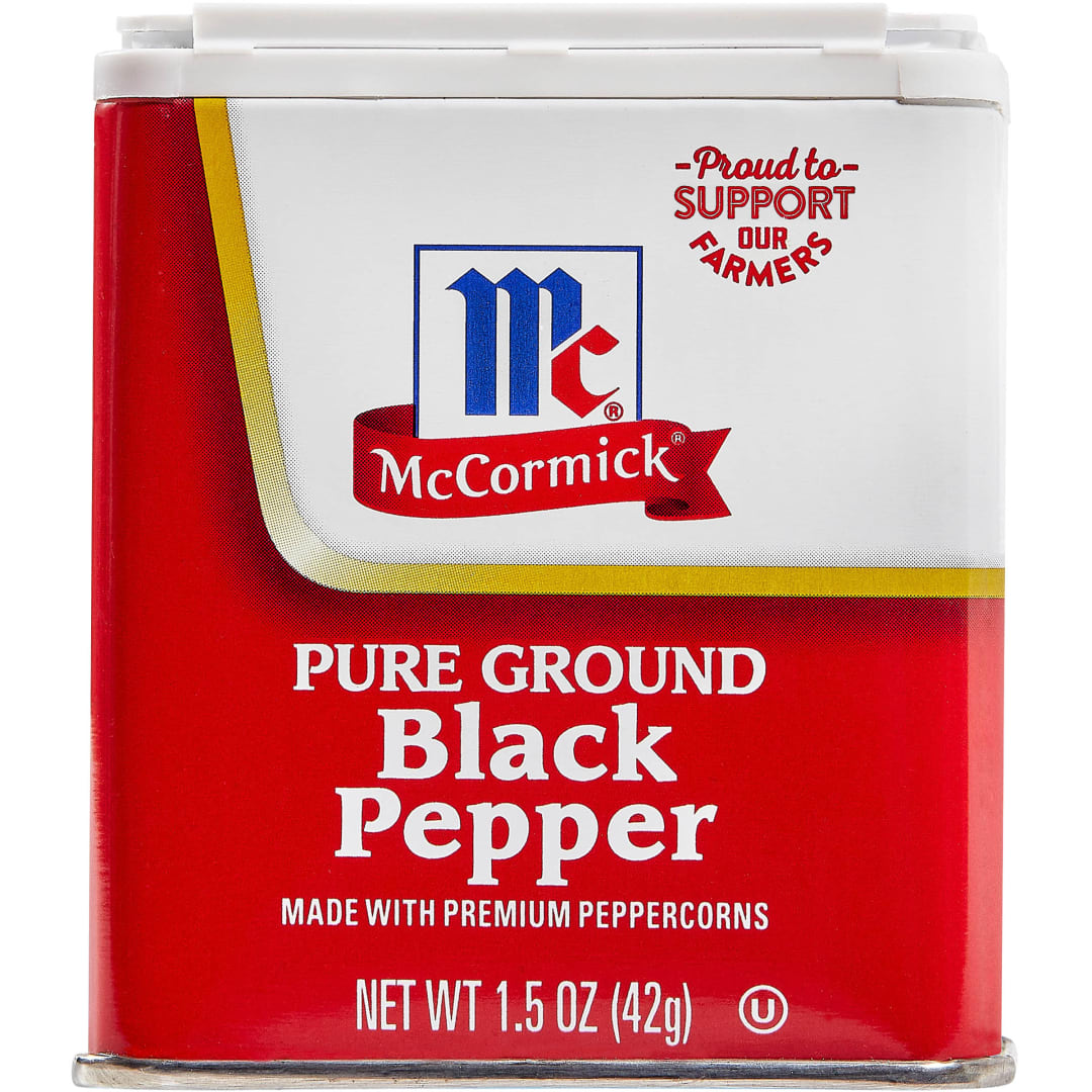 McCormick® Pure Ground Black Pepper, 1.5 oz