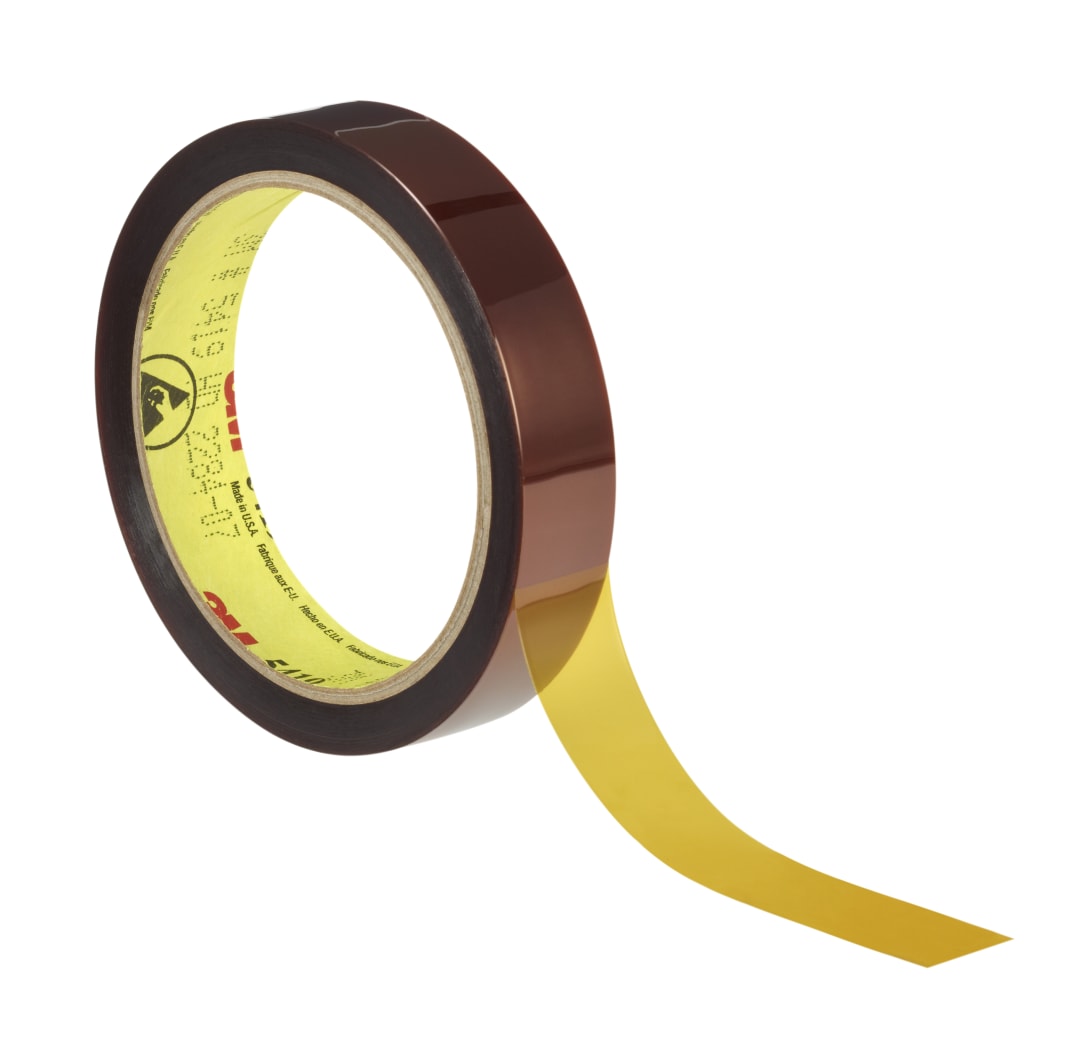 3M™ 5419 Hochtemperatur Polyimid-Klebeband, Braun, 12,7 mm x 33 m x 0,07 mm, 18 Rollen / Karton