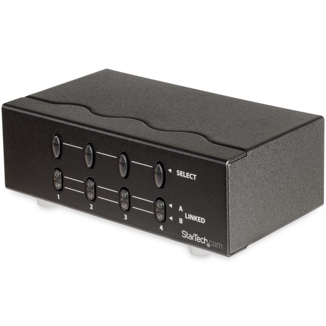 European 4 Port Dual Input VGA Splitter