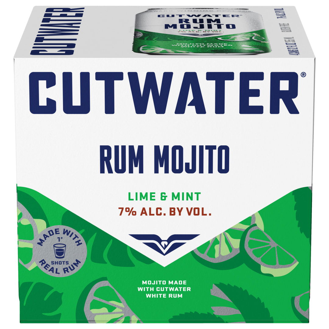 Cutwater Rum Mint Mojito 4 pack, 12 fl oz Cans 