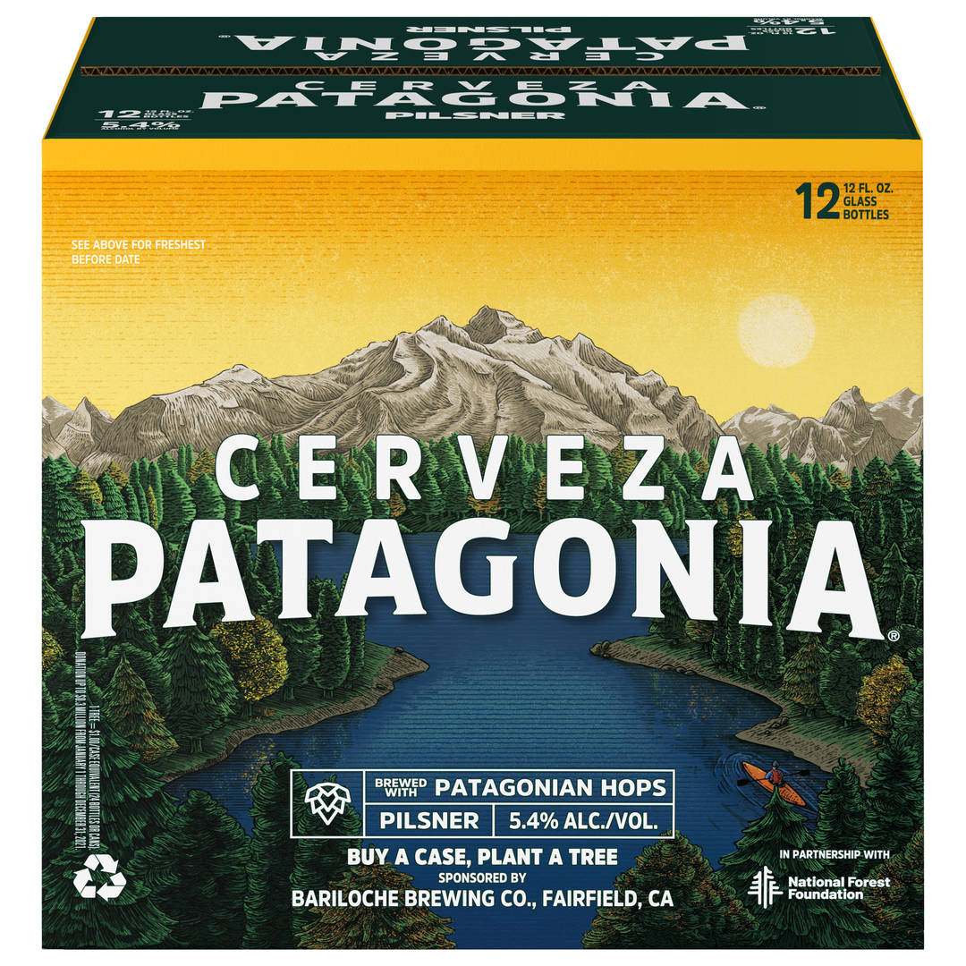 Patagonia Cerveza Pilsner, 12 Pack 12 fl. oz. Bottles, 5.4% ABV