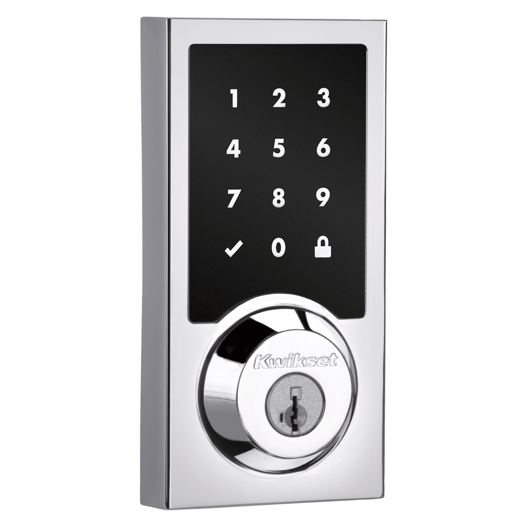 918 HomeConnect Electronic Deadbolt featuring SmartKey Security™ and Z-Wave Technology in Polished Chrome