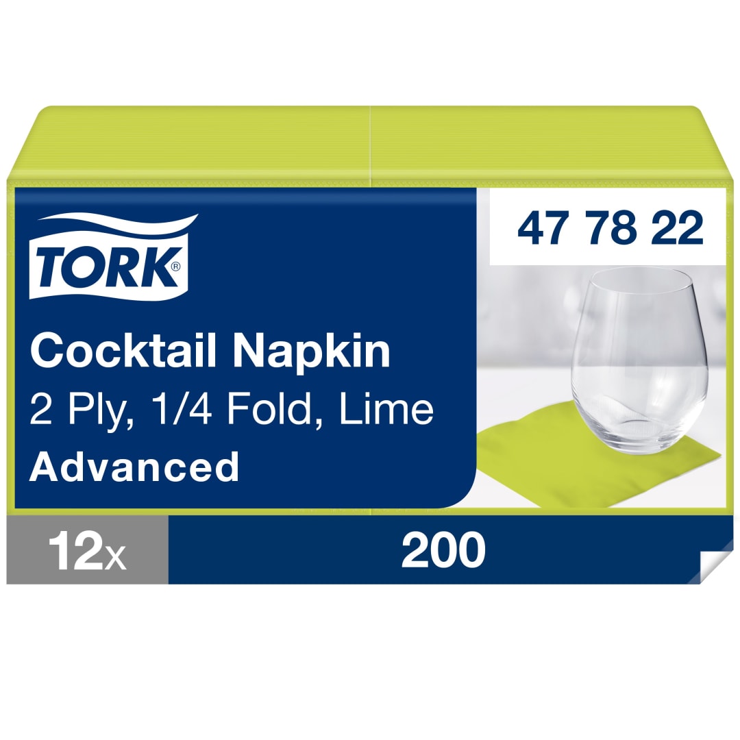 Tork Lime Cocktail Napkin