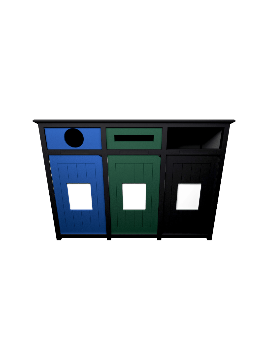  AURA - Triple - Unit - Circle-Slot-Full - Black-Grey-Blue-Green