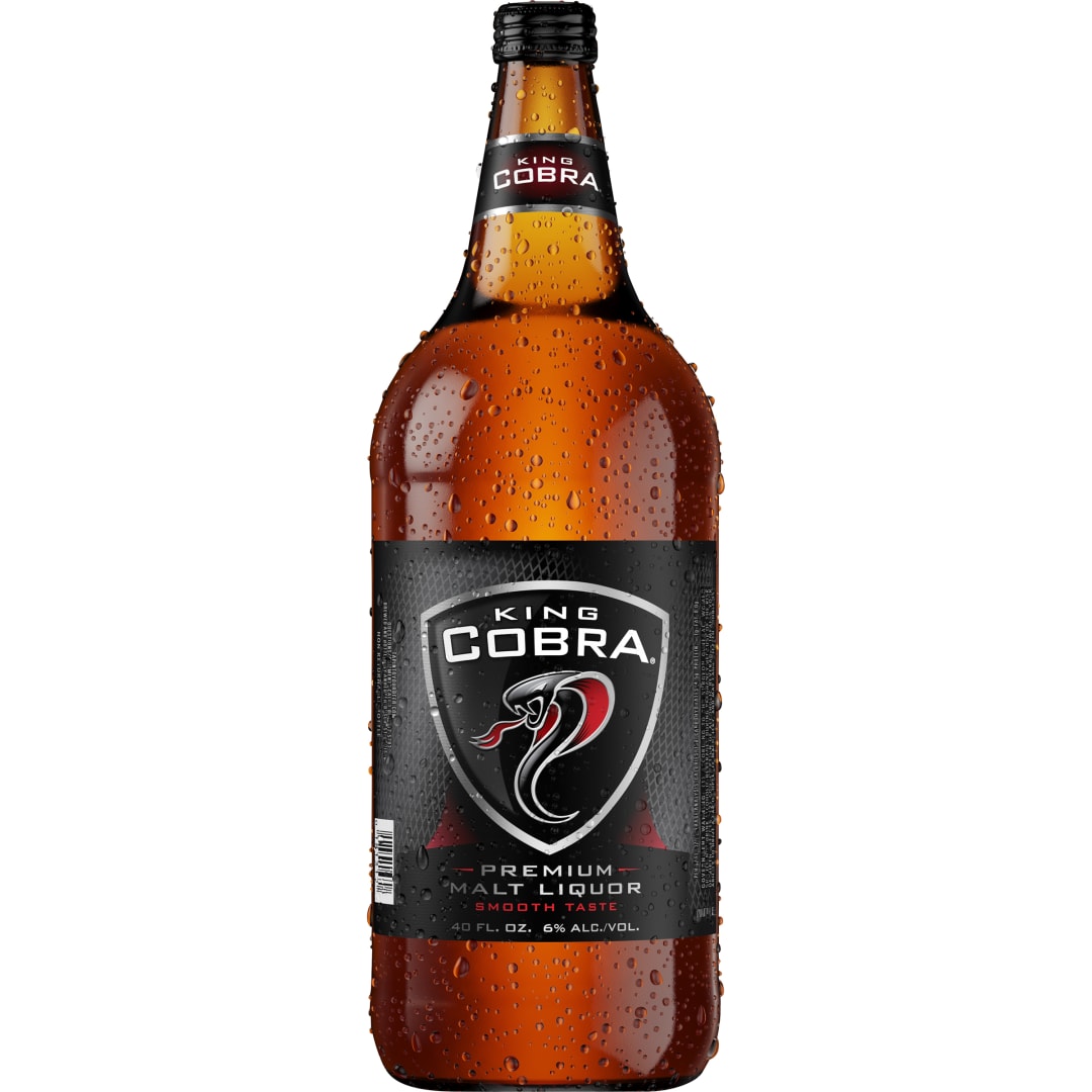 King Cobra Premium Malt Liquor, 40 fl. oz. Bottle