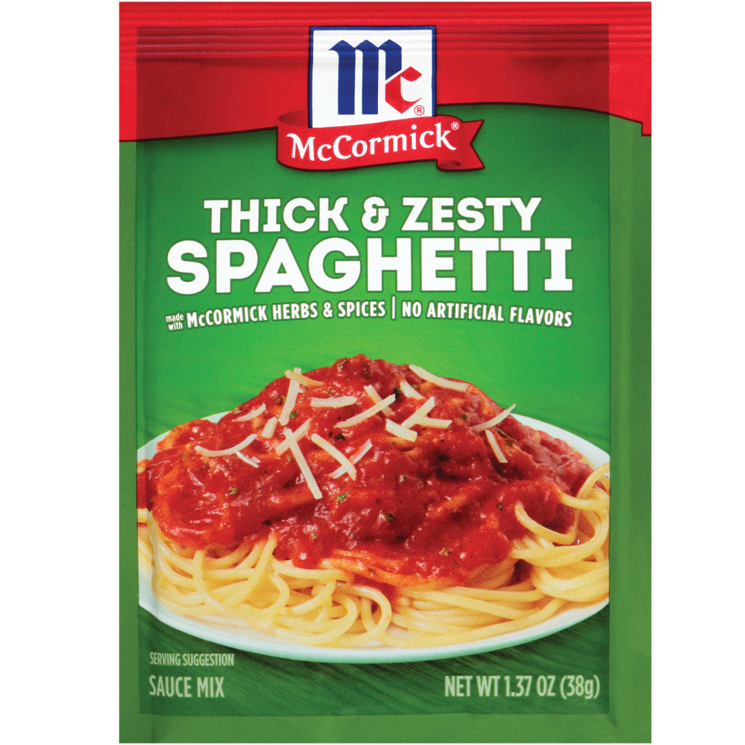McCormick® Thick And Zesty Spaghetti Sauce Seasoning Mix, 1.37 oz