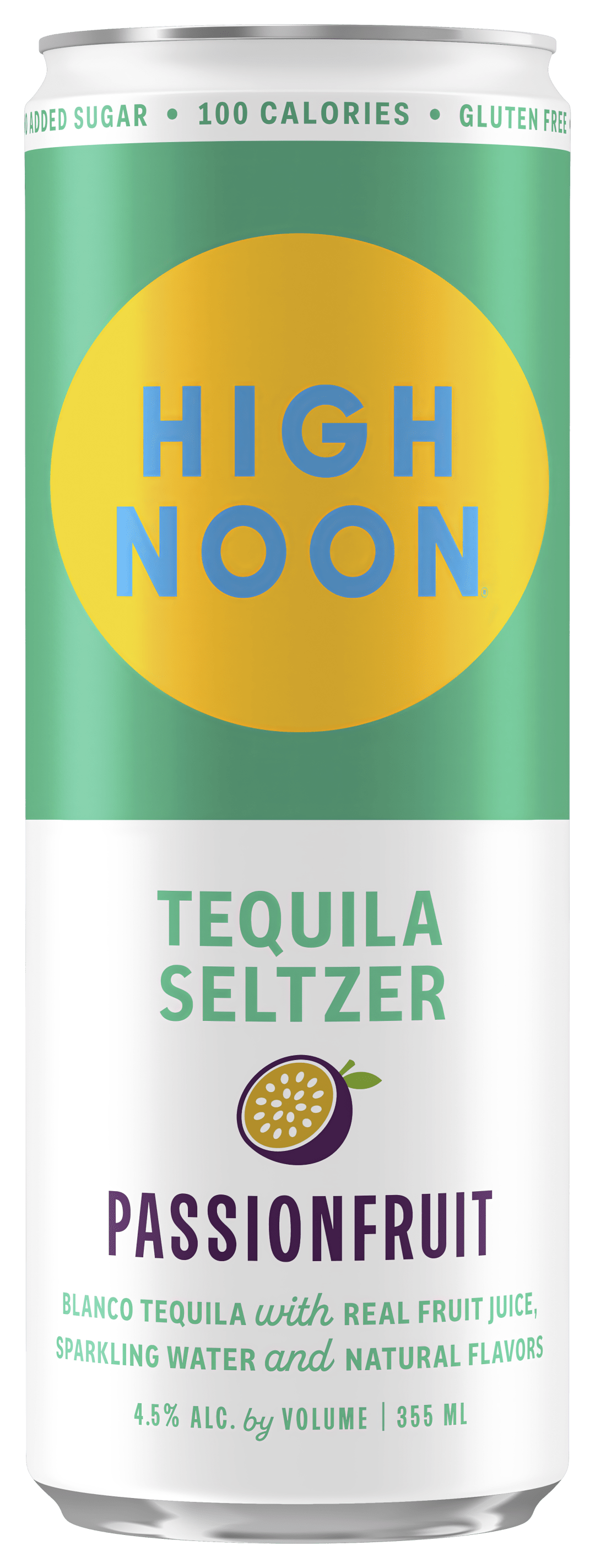 High Noon Passionfruit Tequila Hard Seltzer Single Serve 355ml Can