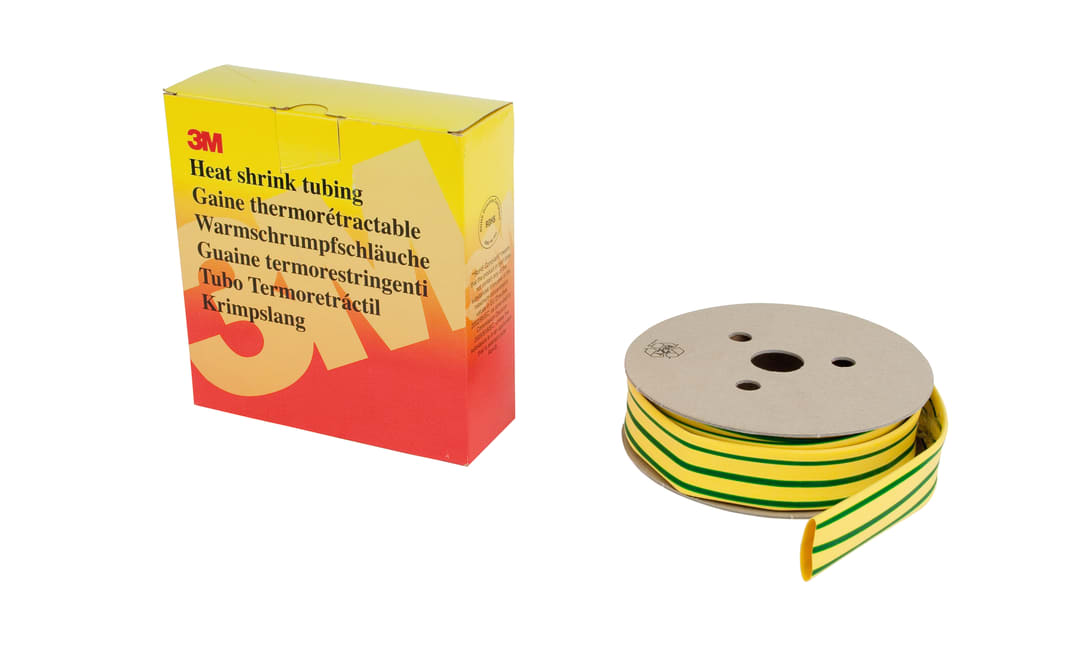 3M™ HSR Isı Büzüşmeli Makaron Sarı/Yeşil Çizgili Dispenser kutu