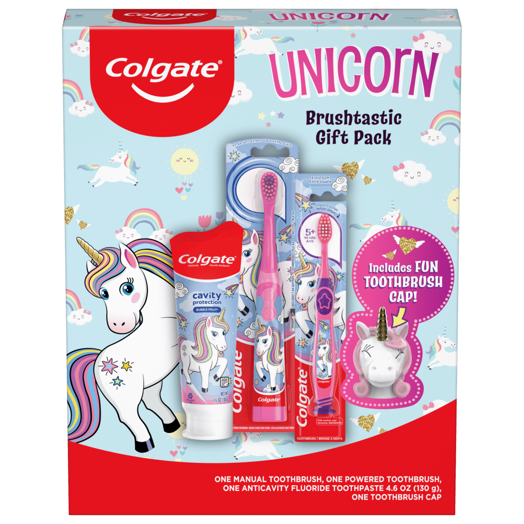 Colgate Kids Unicorn Toothbrush and Kids Toothpaste Gift Set