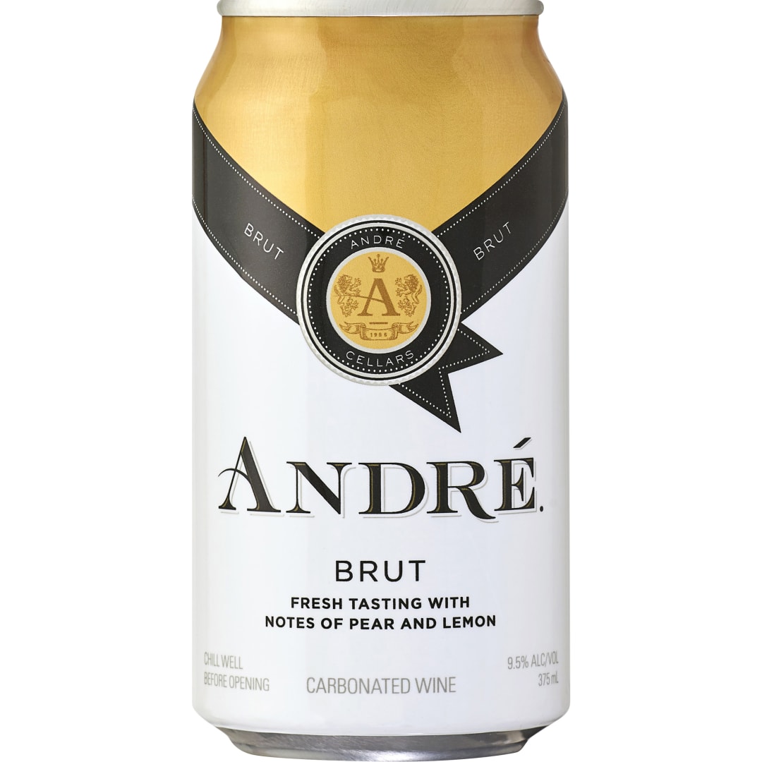Andre Brut California Champagne Sparkling Wine Single Serve 375ml Can
